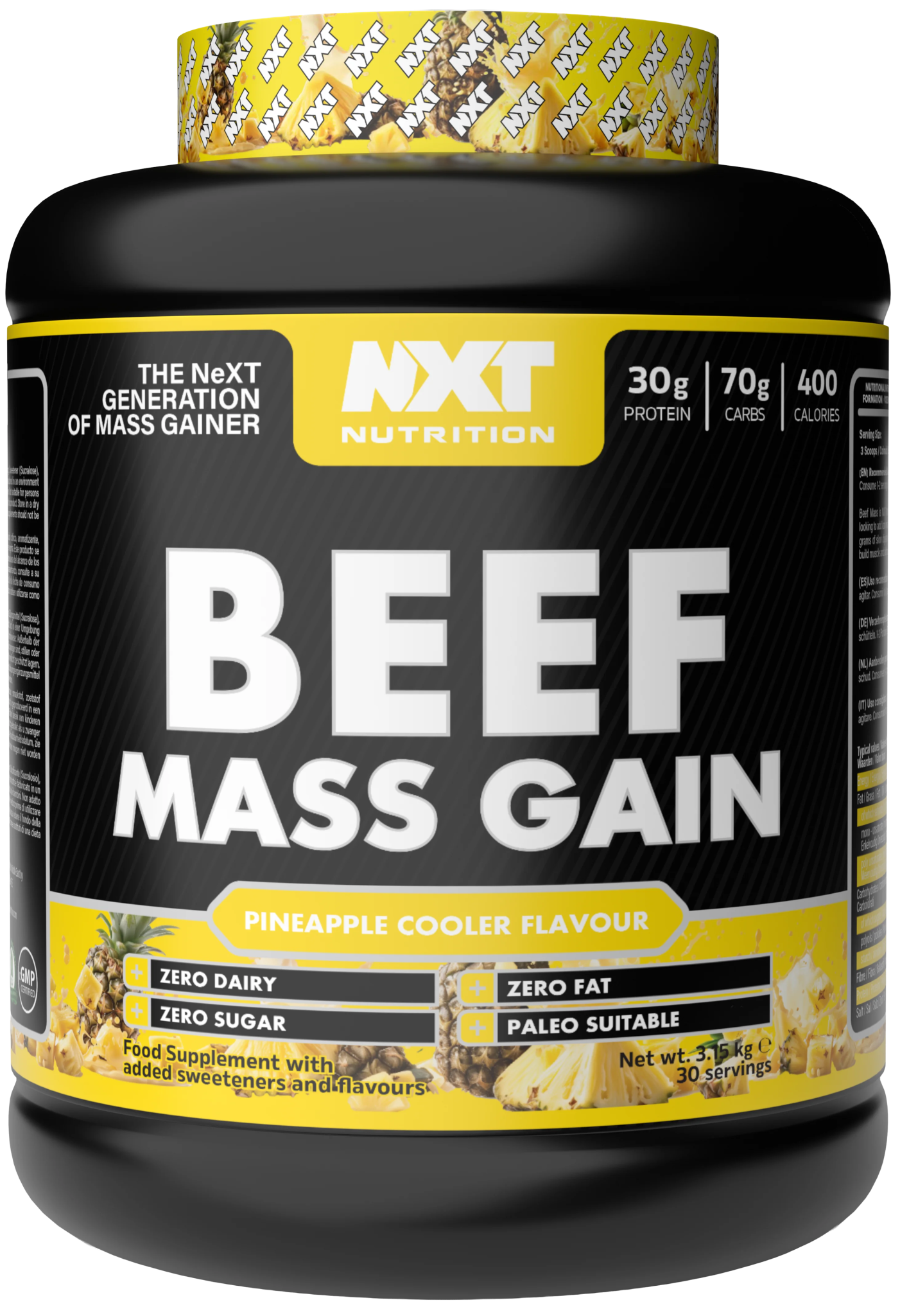 Beef Mass Gain 3.15kg - NXT Nutrition UK