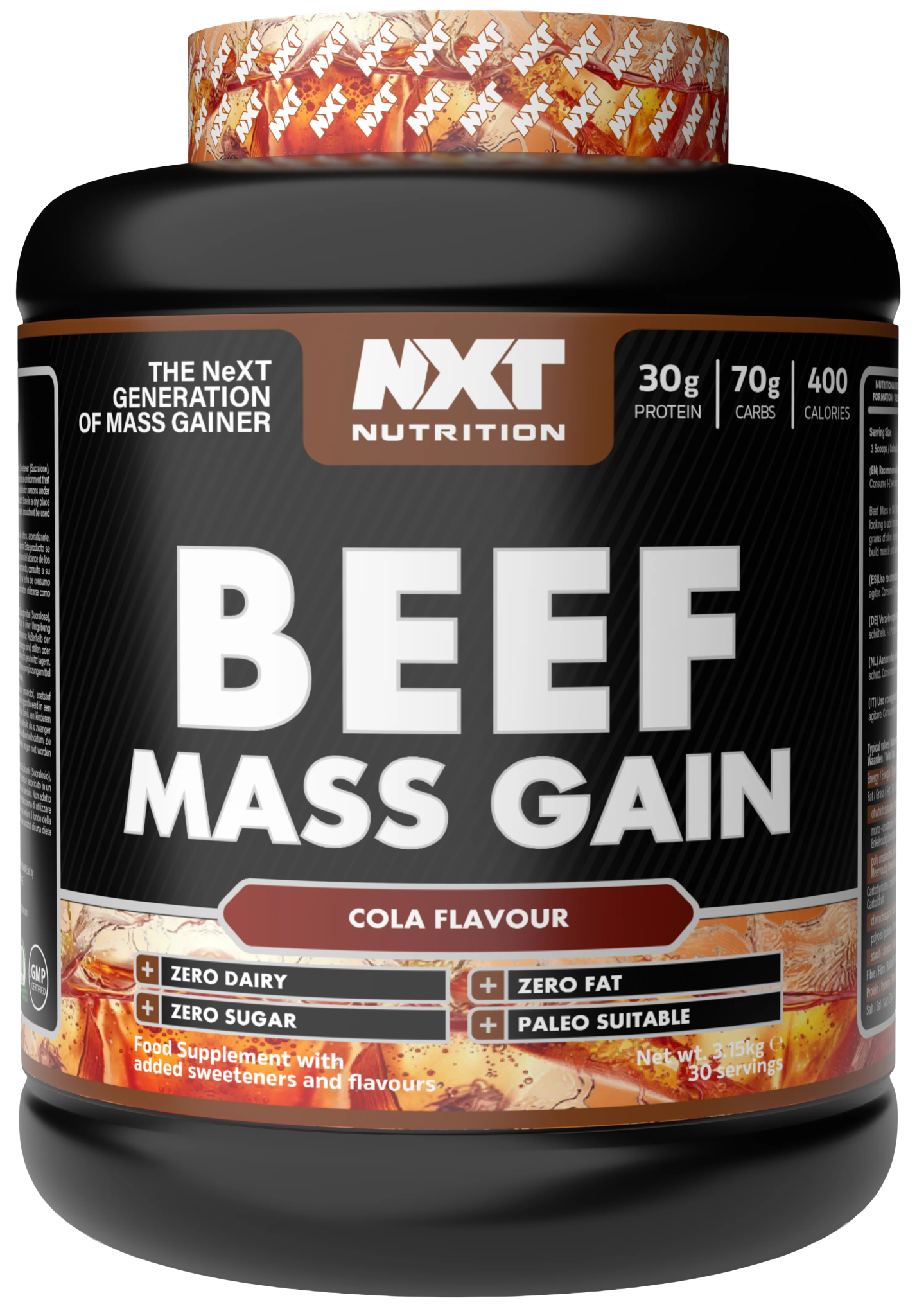 Beef Mass Gain 3.15kg - NXT Nutrition UK