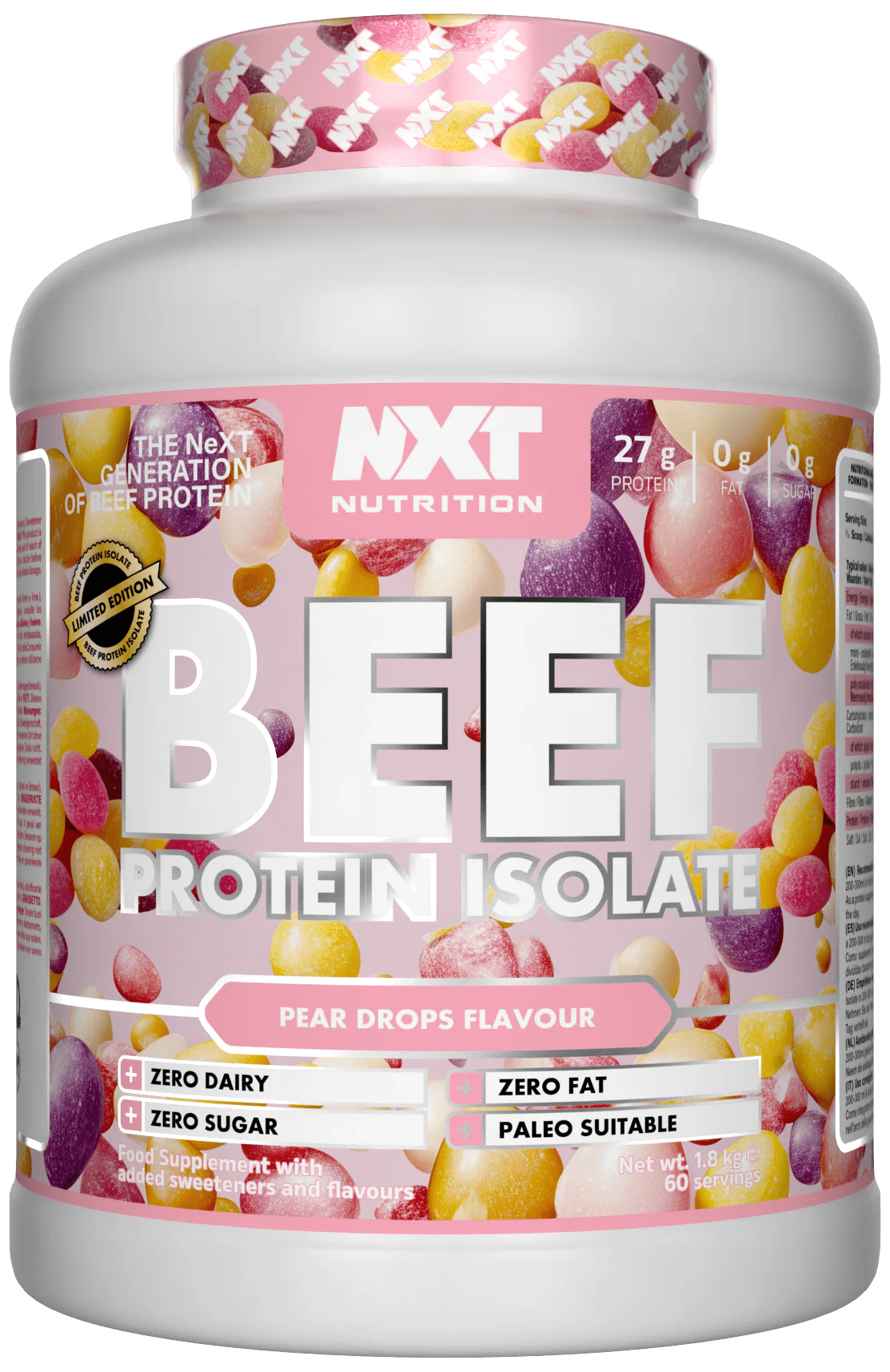 Beef Protein Isolate 1.8kg - NXT Nutrition UK