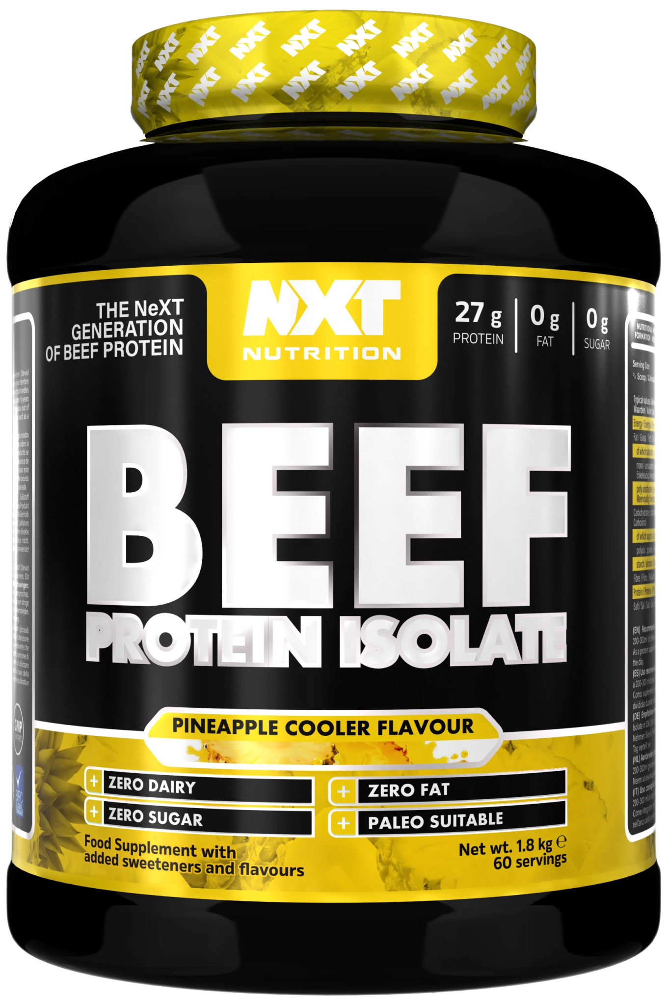 Beef Protein Isolate 1.8kg - NXT Nutrition UK