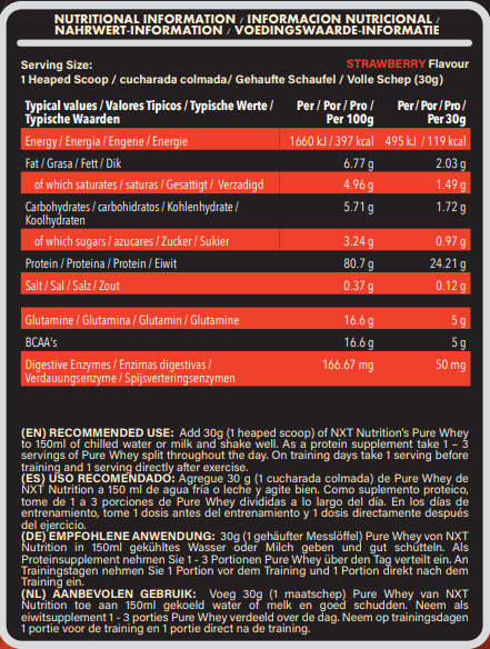 Pure Whey 2.25kg - NXT Nutrition UK