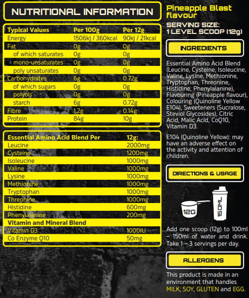 TNT Nuclear EAA 360g - NXT Nutrition UK