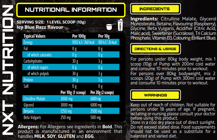 TNT Nuclear Pump - NXT Nutrition UK