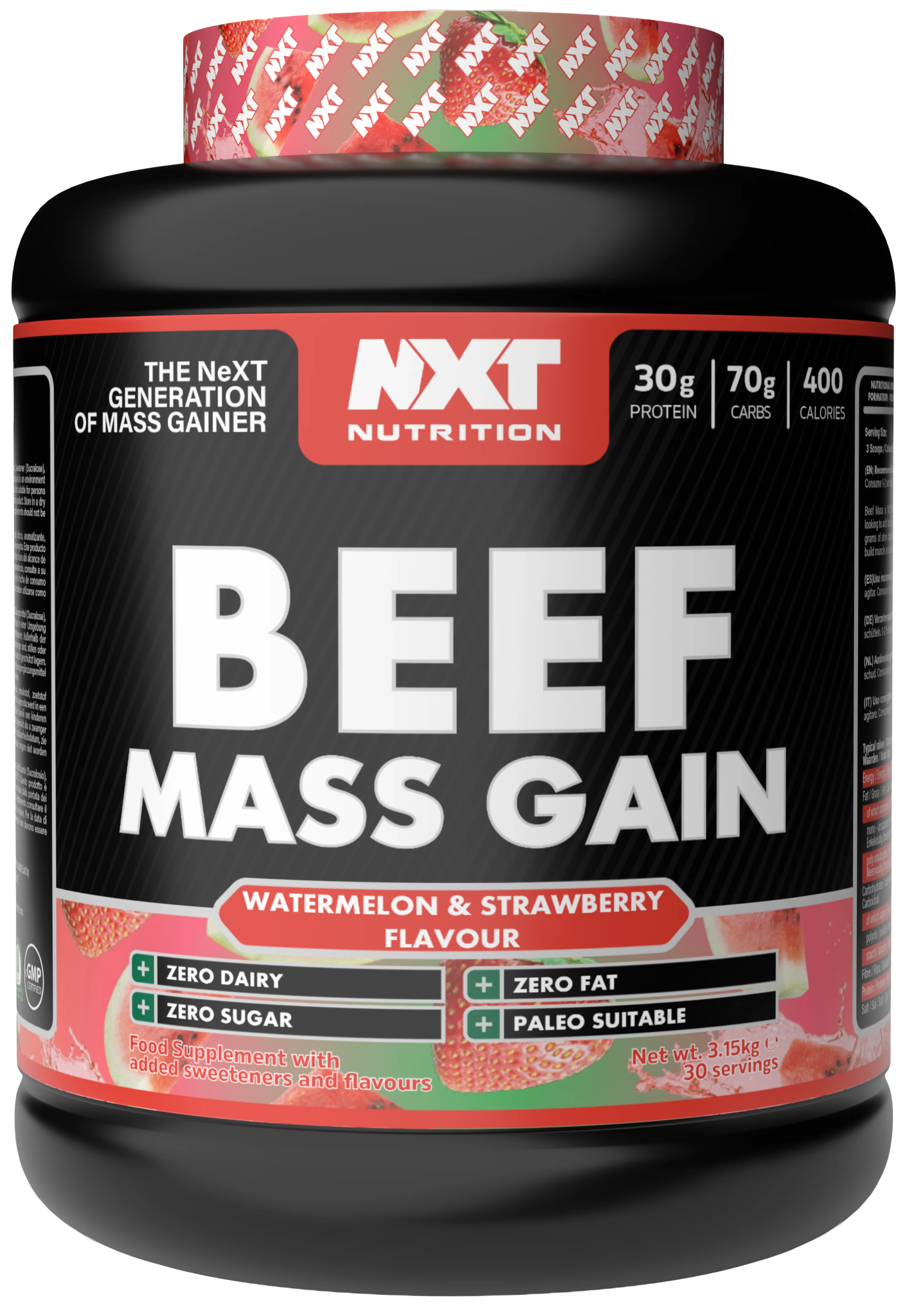 Beef Mass Gain 3.15kg - NXT Nutrition UK