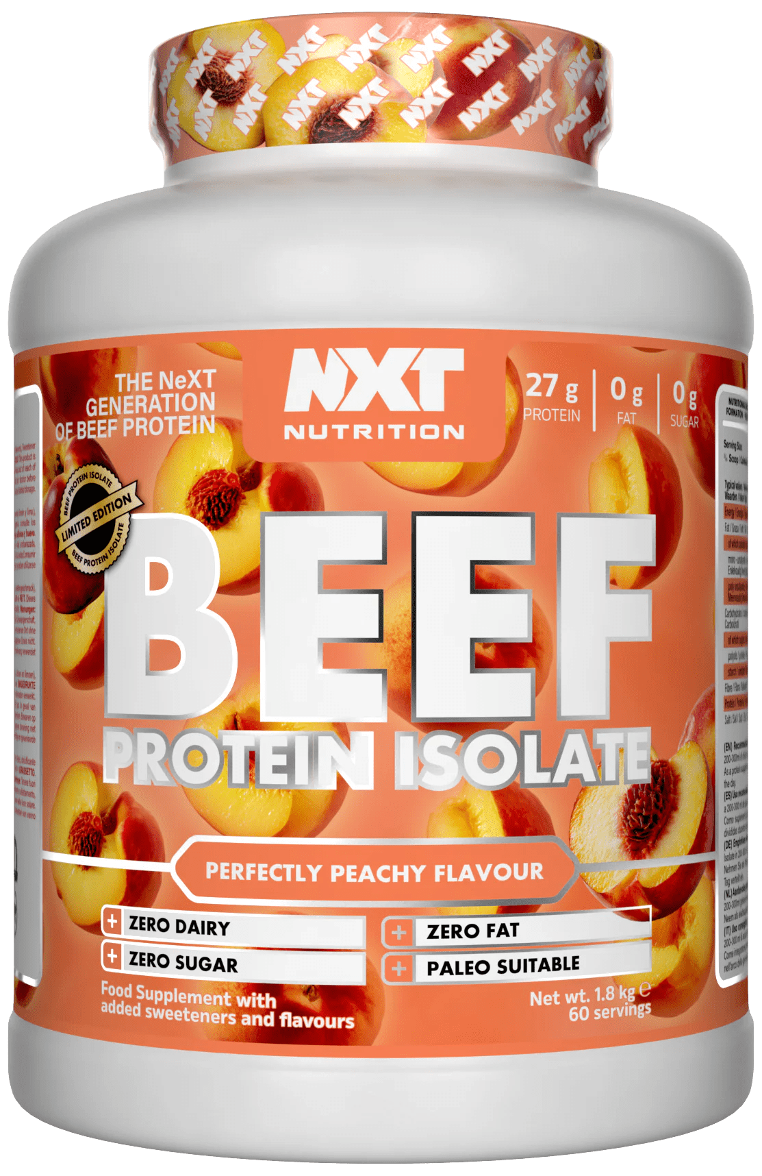 Beef Protein Isolate 1.8kg - NXT Nutrition UK