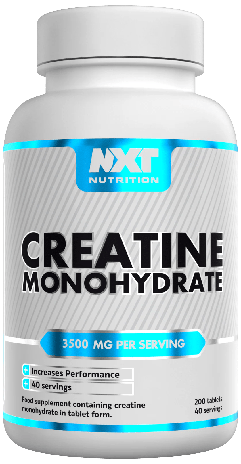 Creatine Monohydrate 200 Tablets - NXT Nutrition UK