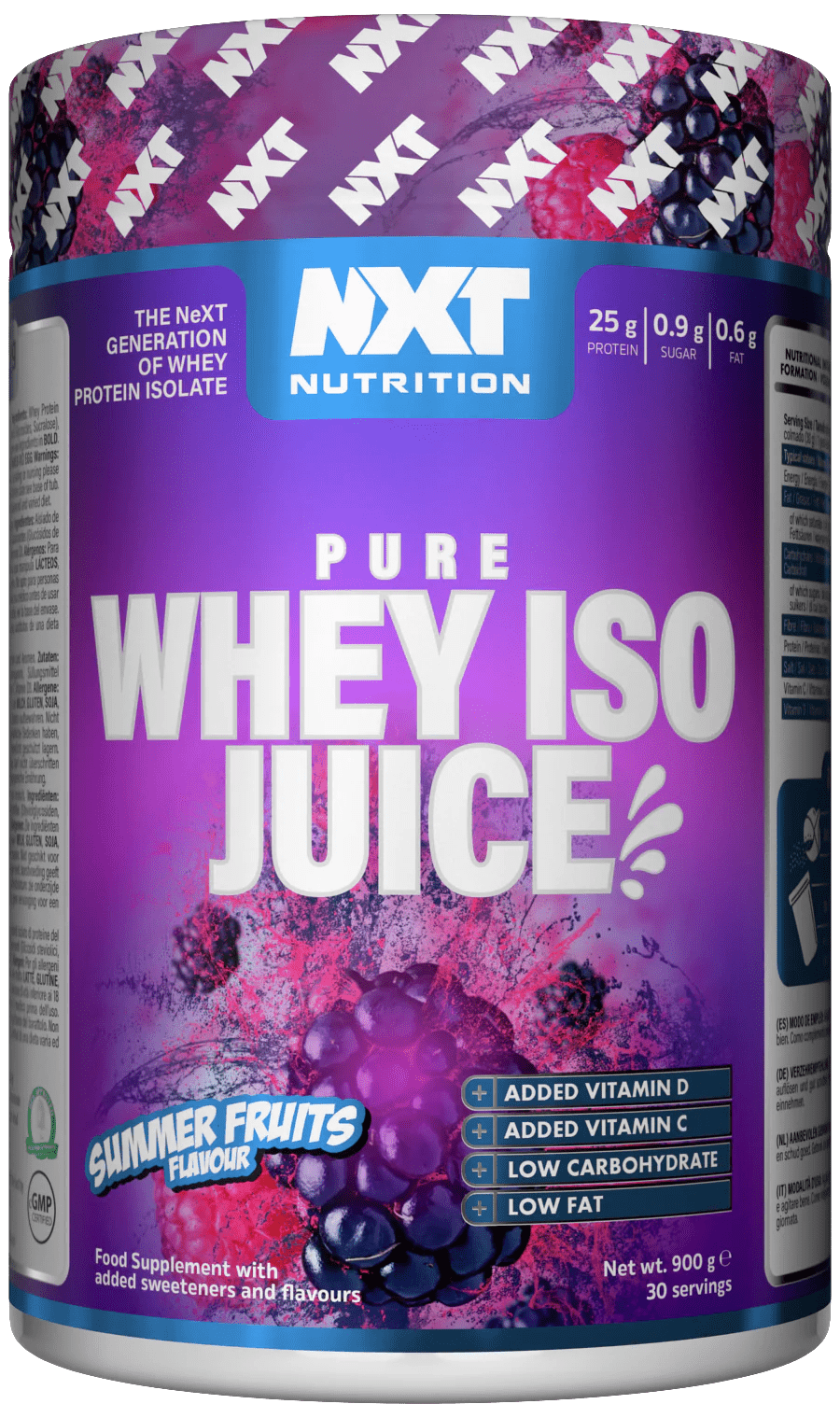 Pure Whey ISO Juice 900g - NXT Nutrition UK