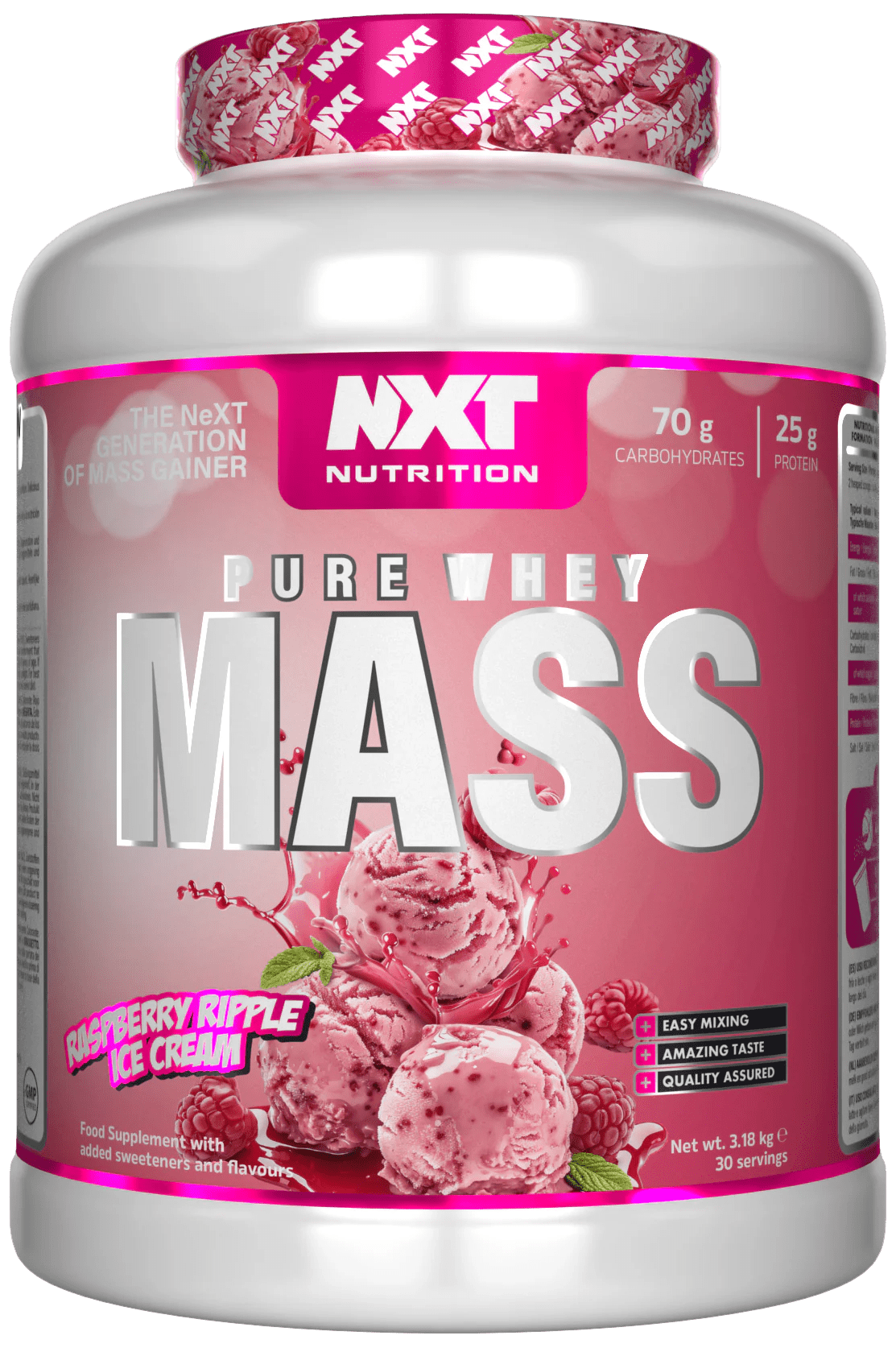 Pure Whey Mass 3.18kg - NXT Nutrition UK