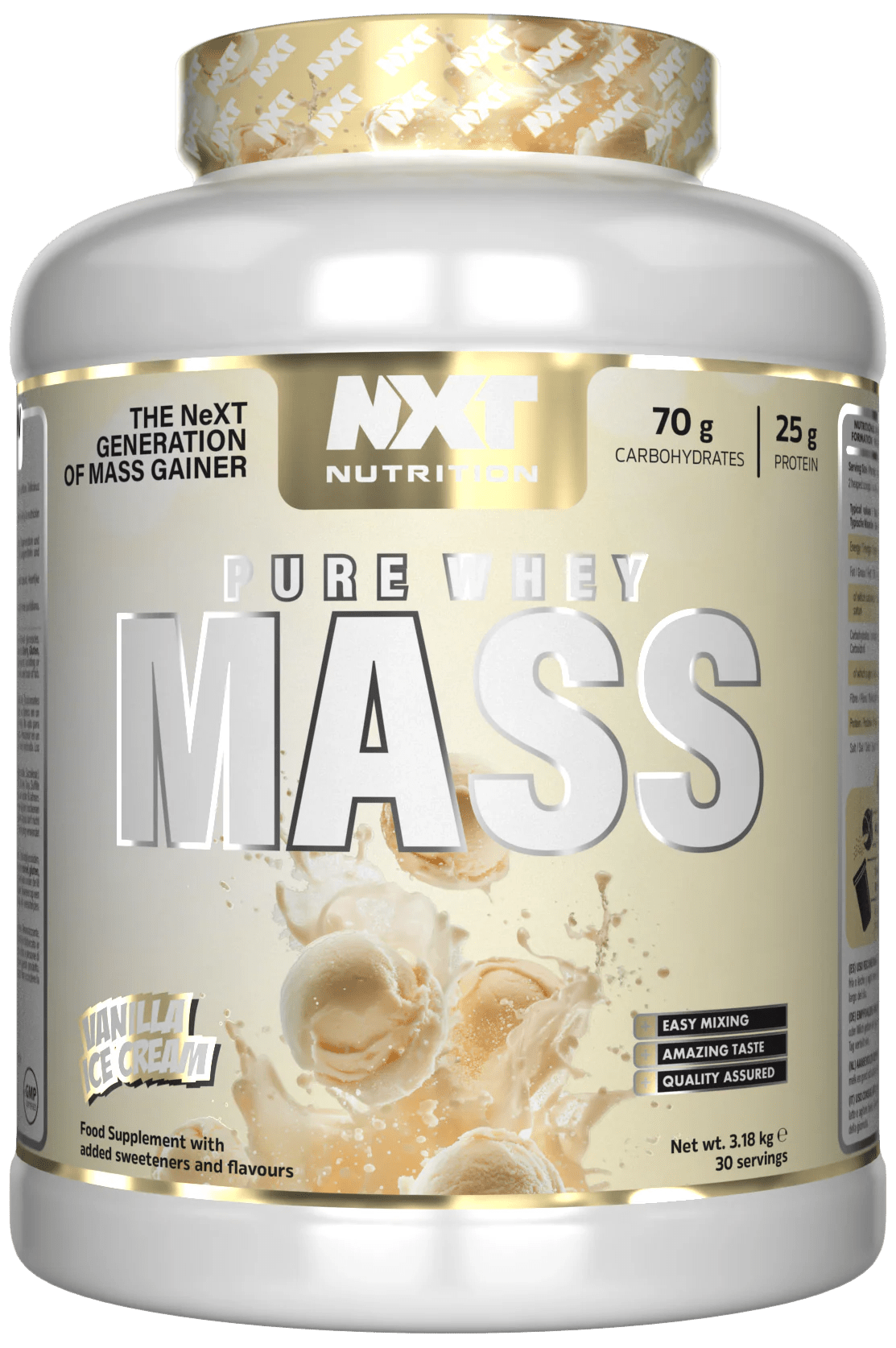 Pure Whey Mass 3.18kg - NXT Nutrition UK