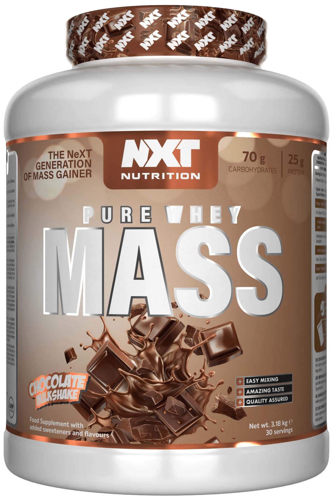 Pure Whey Mass 3.18kg - NXT Nutrition UK