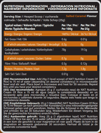 Cream of Rice 2kg - NXT Nutrition UK
